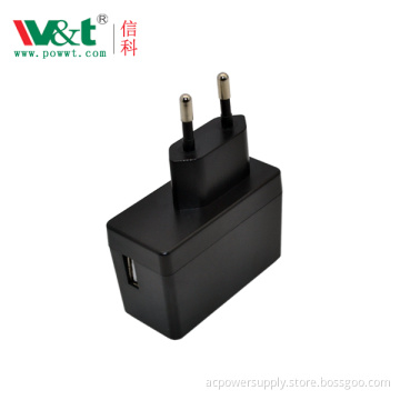 5V 2.1A Detachable Laptop European Style USB Adapter